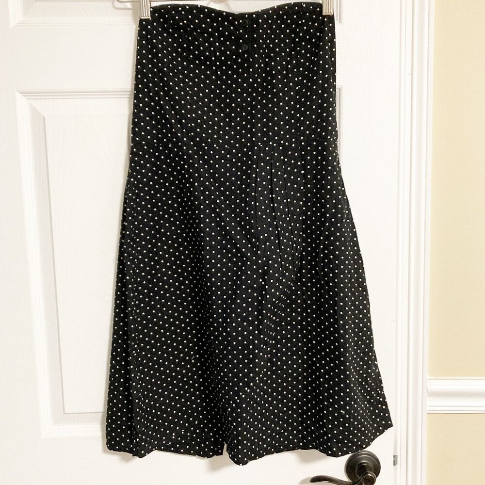 Vans Cherry Polka Dot 100% Cotton Strapless Dress Size L